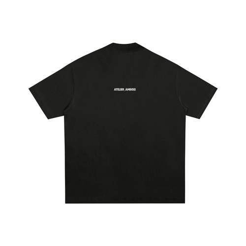 Colorblind Mock Neck Cotton T-Shirt