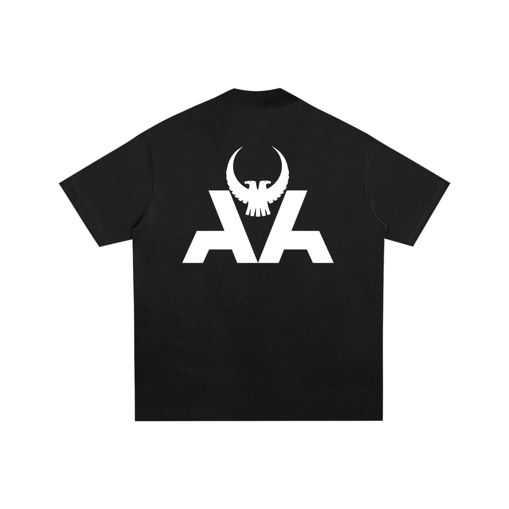 Eagle Mock Neck Cotton T-Shirt