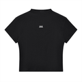 Womens Slim Fit Mock Neck T-Shirt