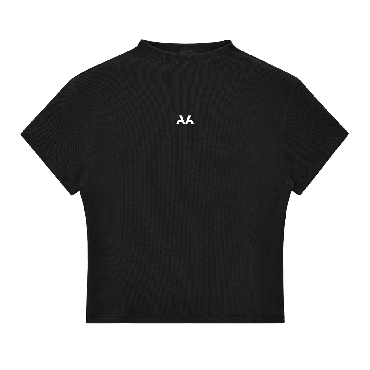 Womens Slim Fit Mock Neck T-Shirt