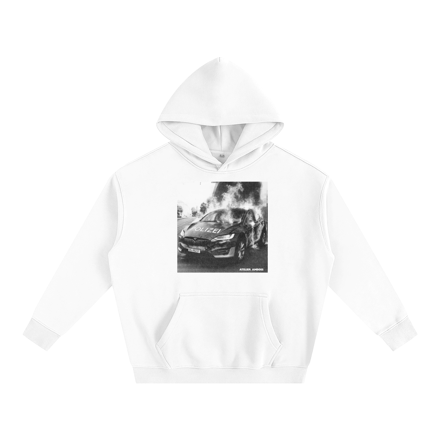 Burn! Oversize Fleeced Hoodie