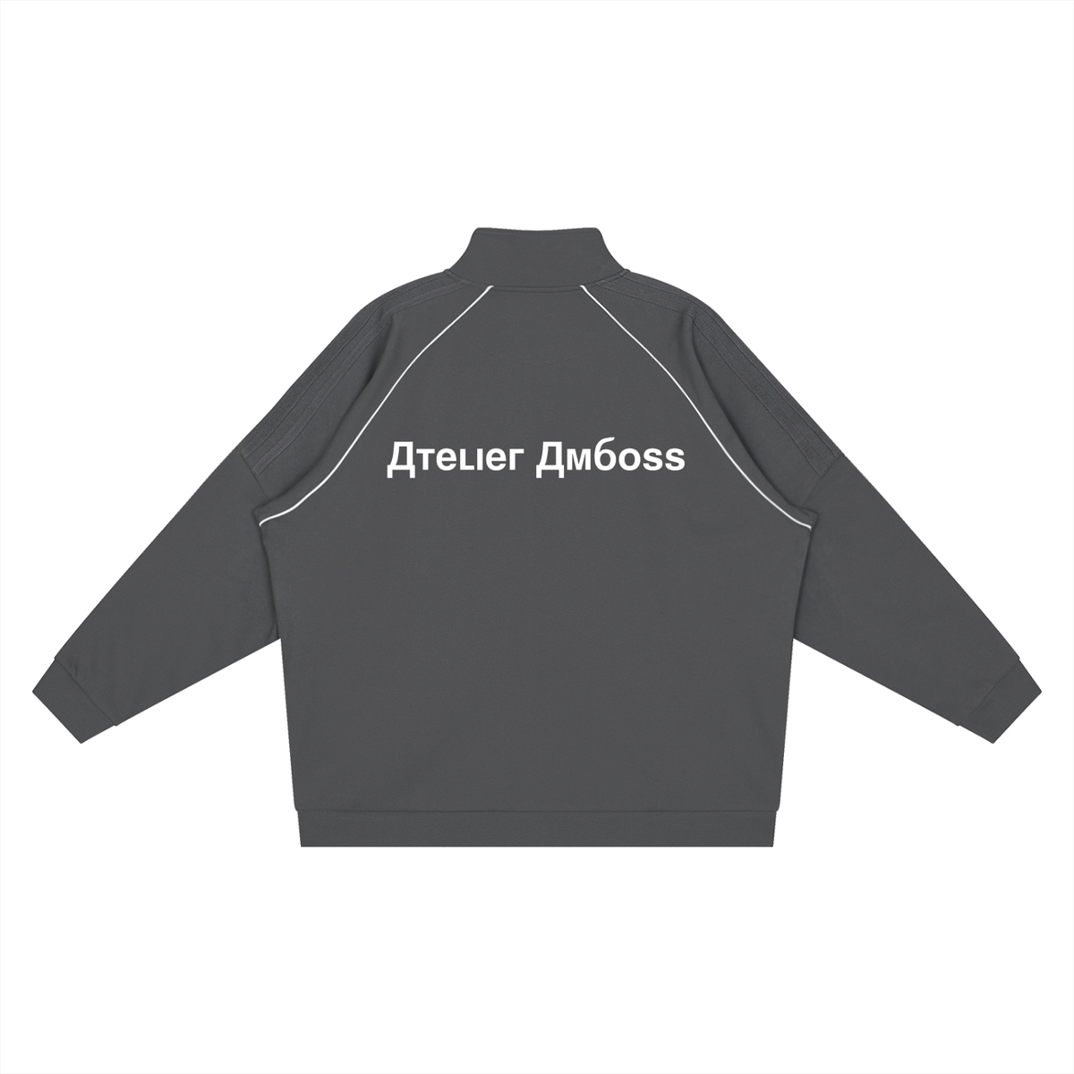 Reflection Striped Raglan Sleeve  Jacket