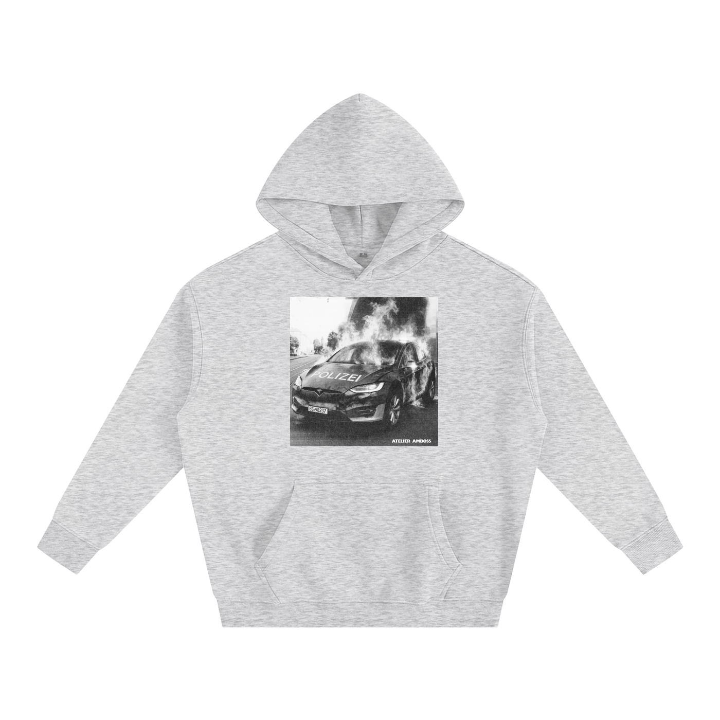Burn! Oversize Fleeced Hoodie