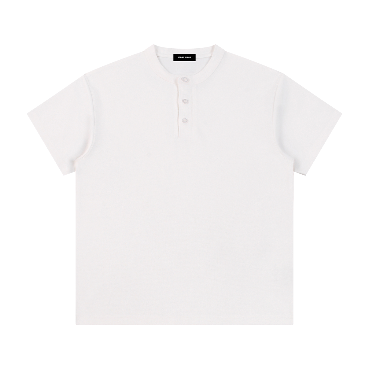 Short Sleeve Basic Henley Shirt