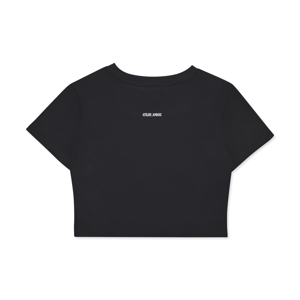 Womens Colorblind  Fitted Crop Cotton T-Shirt
