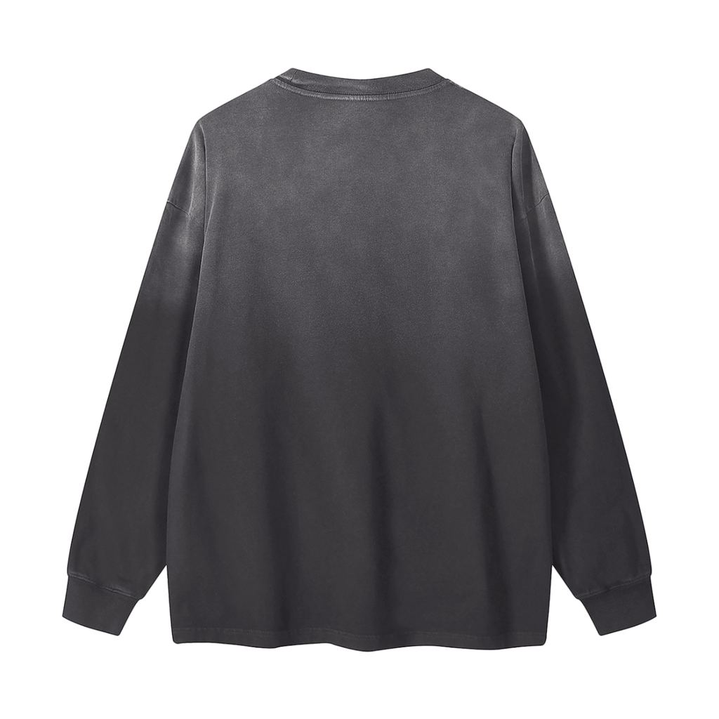 Gradient Washed Long Sleeve Shirt