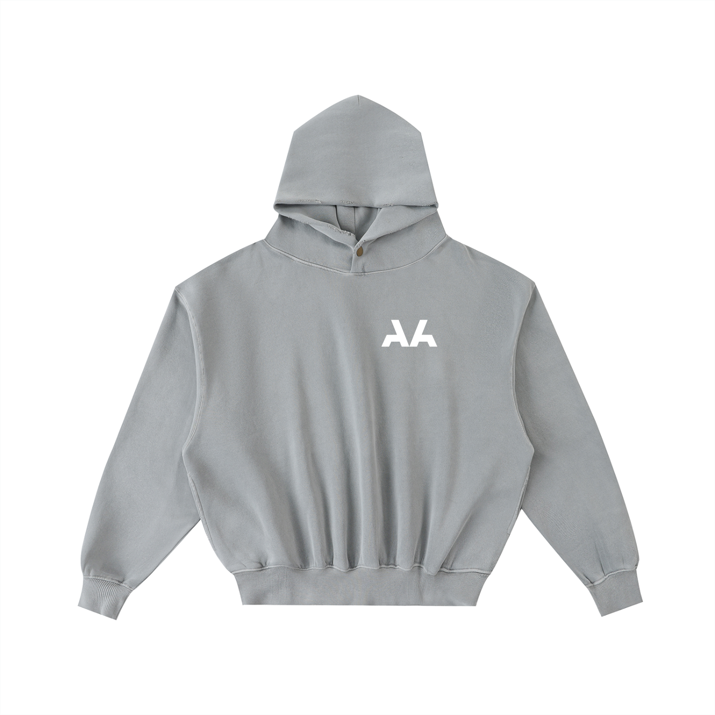 Frayed Enzyme Washed Fleece Hoodie