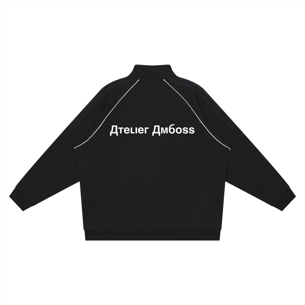 Reflection Striped Raglan Sleeve  Jacket