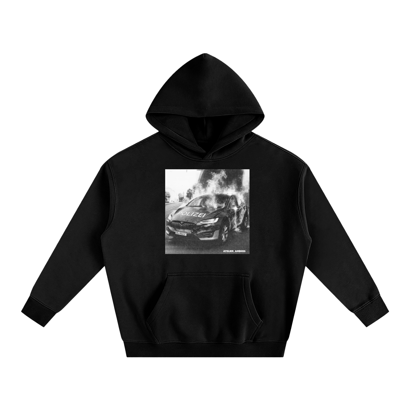 Burn! Oversize Fleeced Hoodie