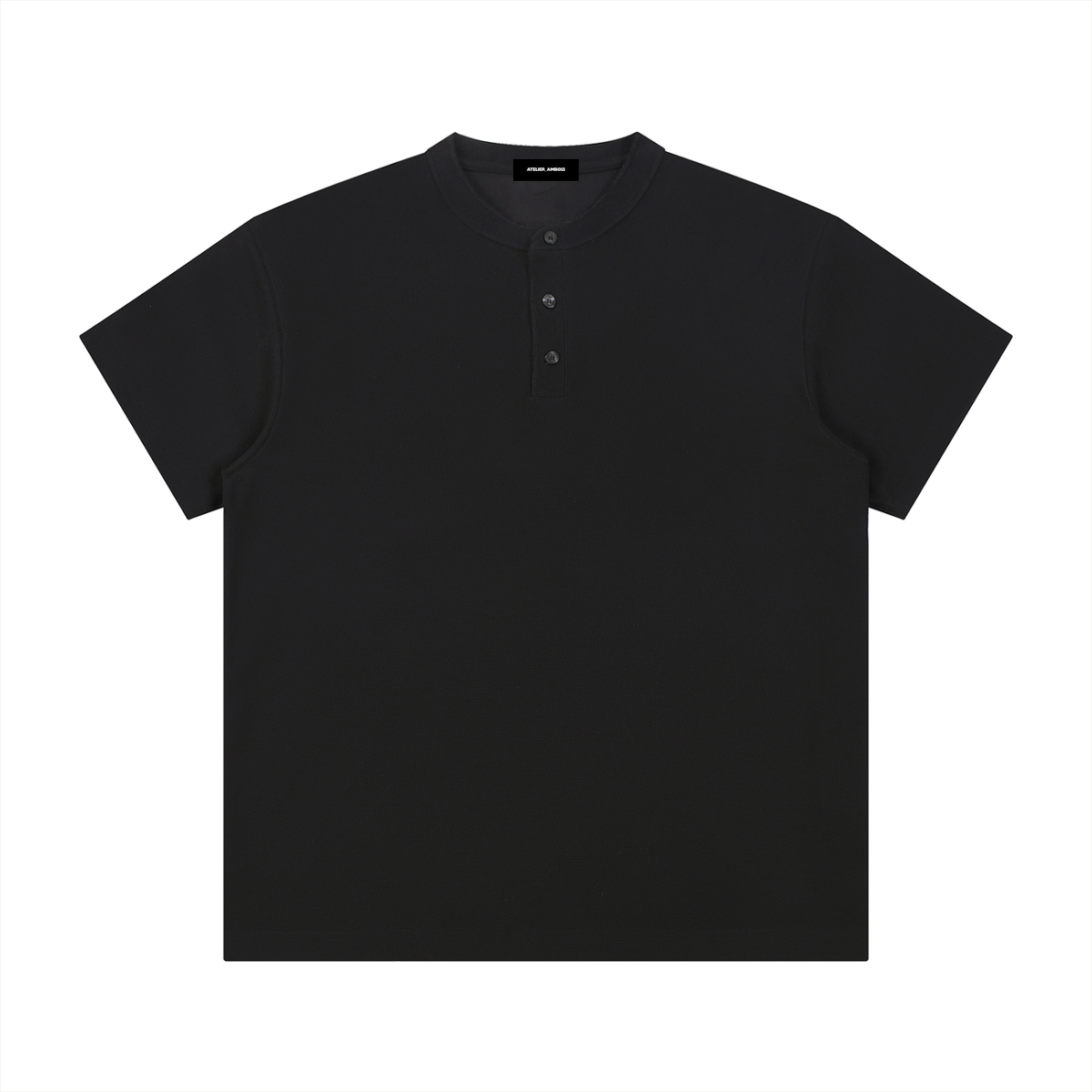 Short Sleeve Basic Henley Shirt