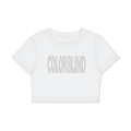 Womens Colorblind  Fitted Crop Cotton T-Shirt