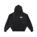 Frayed Enzyme Washed Fleece Hoodie