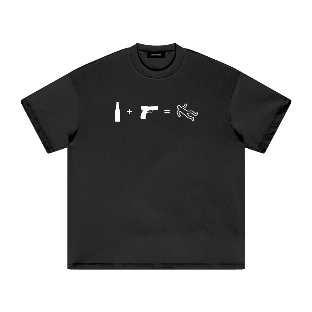 Problem Black Heavyweight T-Shirt
